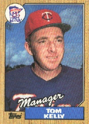 1987 Topps Baseball Cards      618     Tom Kelly MG